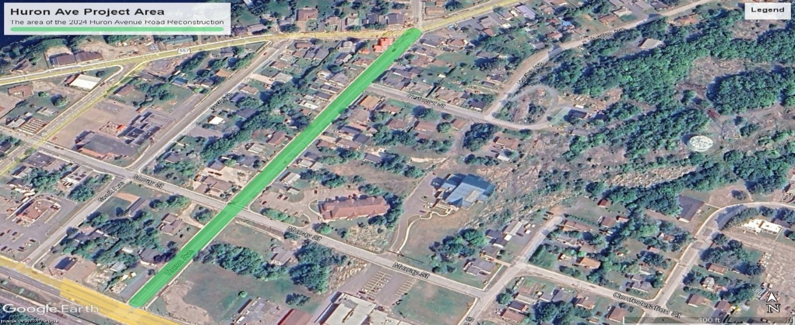 Huron avenue project map