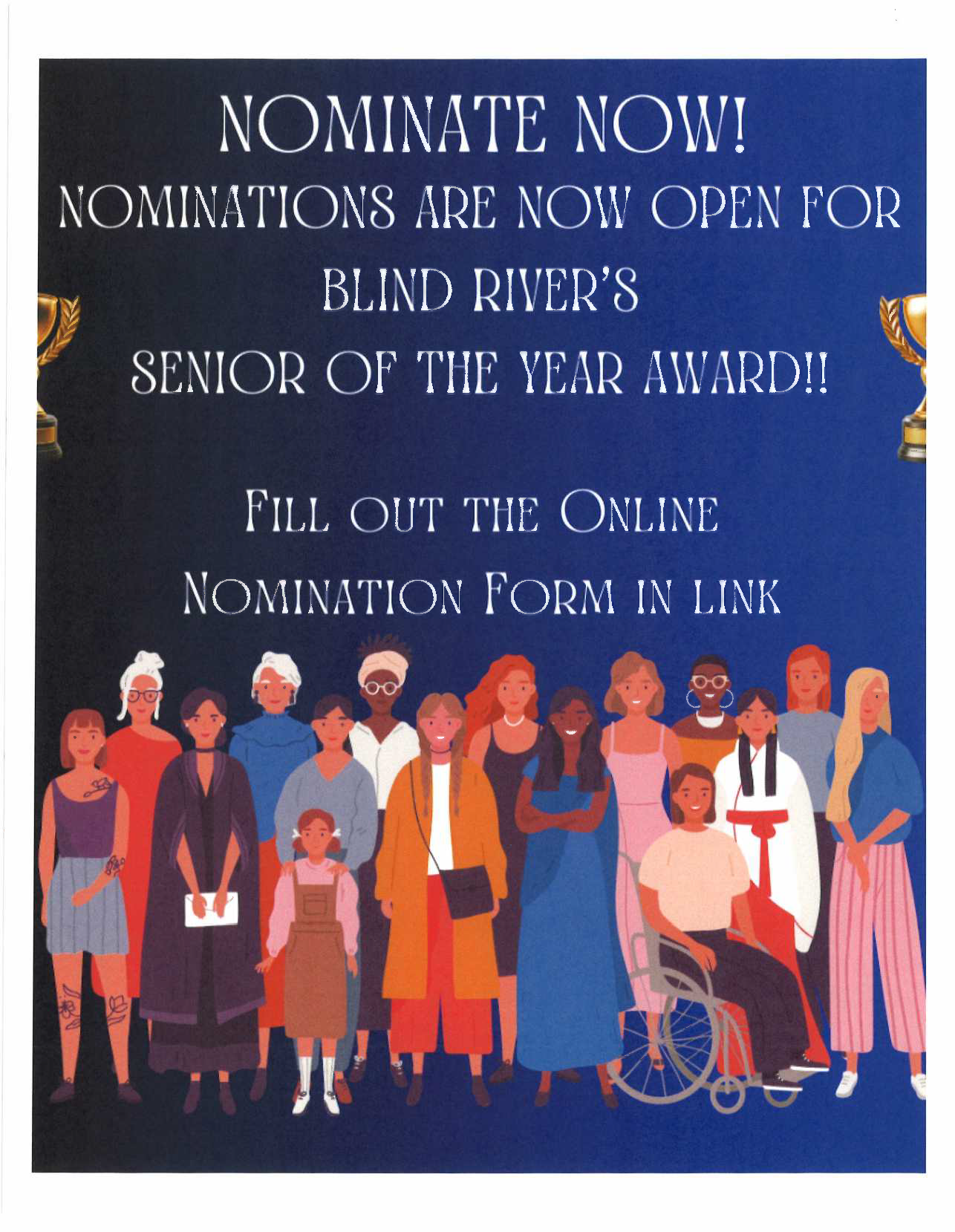 Nominate A Senior for Blind River Poster