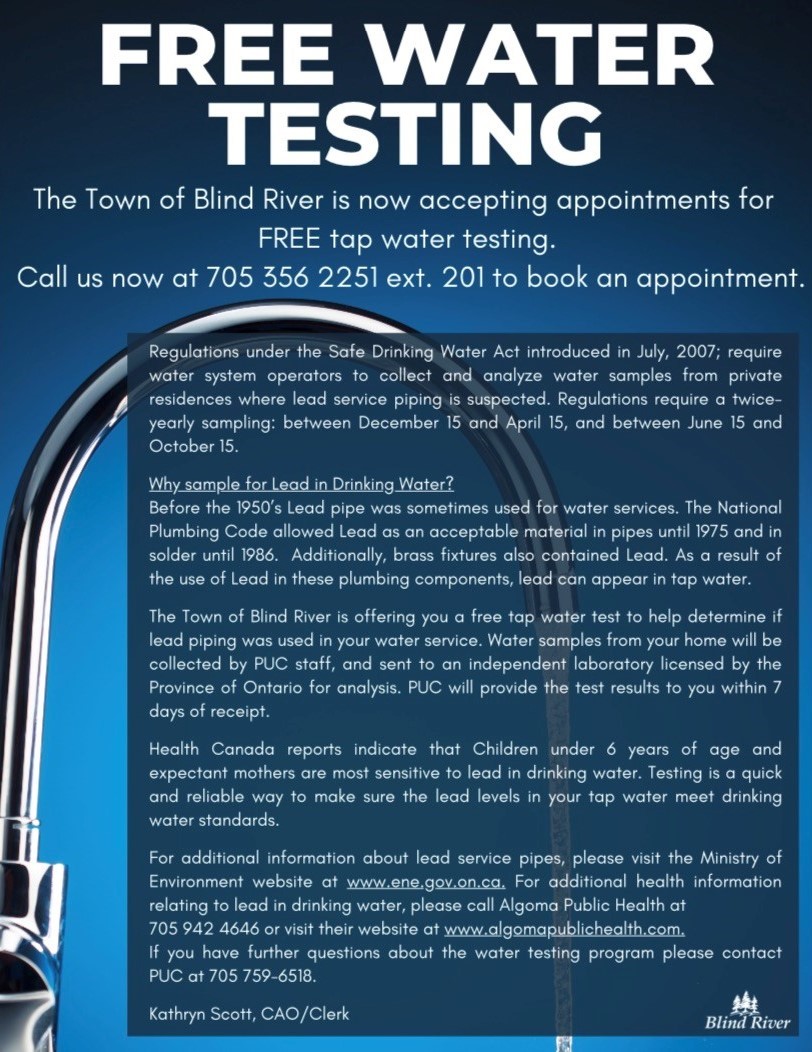 Water testing poster